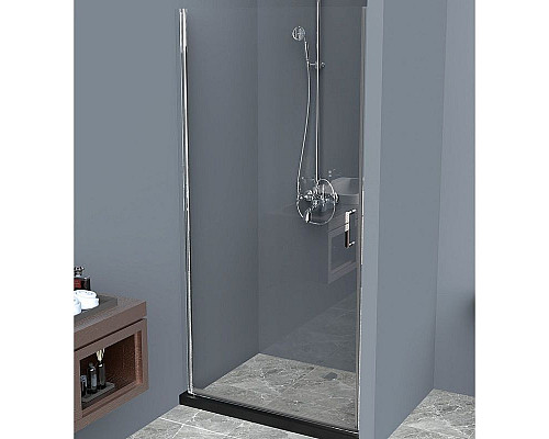 Купить Душевая дверь BelBagno Uno 85 UNO-B-1-85-C-Cr профиль Хром стекло прозрачное в магазине сантехники Santeh-Crystal.ru