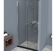 Душевая дверь BelBagno Uno 100 UNO-B-2-100-C-Cr профиль Хром стекло прозрачное