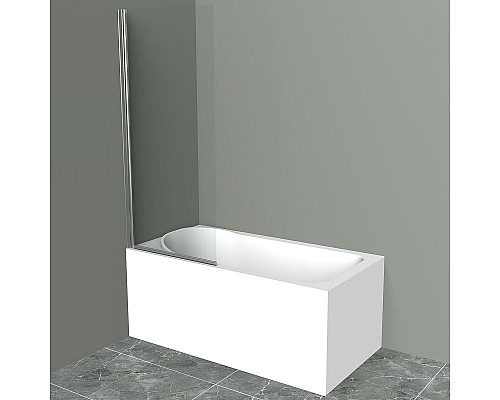 Заказать Шторка на ванну BelBagno UNO-V-1-85/150-C-Cr профиль Хром стекло прозрачное в магазине сантехники Santeh-Crystal.ru