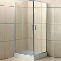 Душевой уголок BelBagno Uno 80х80 UNO-195-A-2-80-P-Cr профиль Хром стекло рифленое