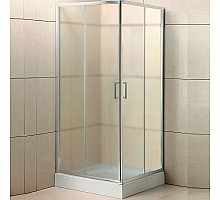 Душевой уголок BelBagno Uno 80х80 UNO-195-A-2-80-P-Cr профиль Хром стекло рифленое