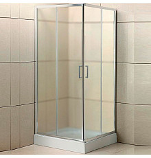 Душевой уголок BelBagno Uno 80х80 UNO-195-A-2-80-P-Cr профиль Хром стекло рифленое