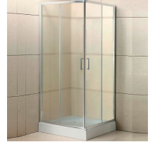 Душевой уголок BelBagno Uno 95х95 UNO-195-A-2-95-P-Cr профиль Хром стекло рифленое