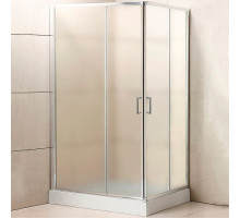 Душевой уголок BelBagno Uno 100х90 UNO-195-AH-2-100/90-P-Cr профиль Хром стекло рифленое