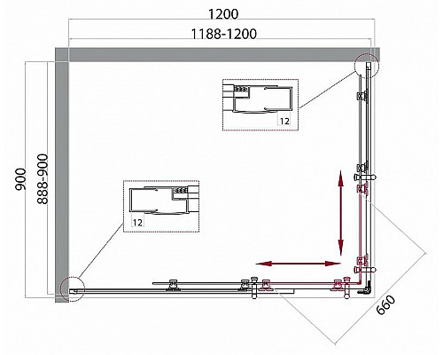 Santeh-Crystal.ru: Душевой уголок BelBagno Uno 120х90 UNO-195-AH-2-120/90-P-Cr профиль Хром стекло рифленое Купить Душевой уголок BelBagno Uno 120х90 UNO-195-AH-2-120/90-P-Cr профиль Хром стекло рифленое в магазине сантехники Santeh-Crystal.ru