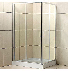 Душевой уголок BelBagno Uno 90х70 UNO-195-AH-2-90/70-C-Cr профиль Хром стекло прозрачное