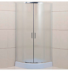 Душевой уголок BelBagno Uno 100х100 UNO-195-R-2-100-P-Cr профиль Хром стекло рифленое
