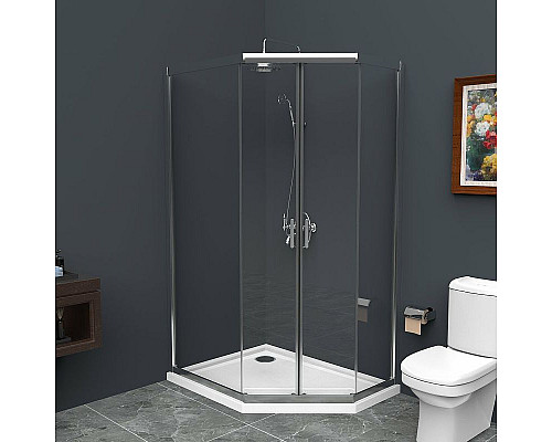 Santeh-Crystal.ru: Душевой уголок BelBagno Uno 100х80 UNO-195-PH-2-100/80-C-Cr профиль Хром стекло прозрачное Приобрести Душевой уголок BelBagno Uno 100х80 UNO-195-PH-2-100/80-C-Cr профиль Хром стекло прозрачное в магазине сантехники Santeh-Crystal.ru