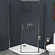 Приобрести Душевой уголок BelBagno Uno 100х80 UNO-195-PH-1-100/80-C-Cr профиль Хром стекло прозрачное в магазине сантехники Santeh-Crystal.ru