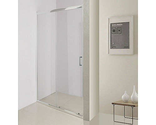 Приобрести Душевая дверь BelBagno Uno 150 UNO-195-BF-1-150-C-Cr профиль Хром стекло прозрачное в магазине сантехники Santeh-Crystal.ru