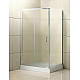Заказать Душевой уголок BelBagno Uno 120x80 UNO-AH-1-120/80-P-Cr профиль Хром стекло рифленое в магазине сантехники Santeh-Crystal.ru