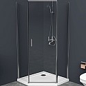 Душевой уголок BelBagno Uno 100х100 UNO-195-P-1-100-C-Cr профиль Хром стекло прозрачное