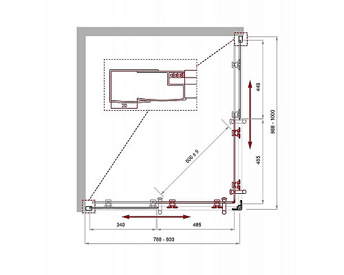 Santeh-Crystal.ru: Душевой уголок BelBagno Uno 100х80 UNO-195-AH-2-100/80-C-NERO профиль Черный матовый стекло прозрачное Заказать Душевой уголок BelBagno Uno 100х80 UNO-195-AH-2-100/80-C-NERO профиль Черный матовый стекло прозрачное в магазине сантехники Santeh-Crystal.ru
