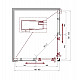 Заказать Душевой уголок BelBagno Uno 100х80 UNO-195-AH-2-100/80-C-NERO профиль Черный матовый стекло прозрачное в магазине сантехники Santeh-Crystal.ru