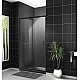 Купить Душевая дверь BelBagno Uno 120 UNO-195-BF-1-120-C-NERO профиль Черный матовый стекло прозрачное в магазине сантехники Santeh-Crystal.ru