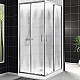 Заказать Душевой уголок BelBagno Uno 90х90 UNO-195-A-2-90-CH-CR профиль Хром стекло шиншилла в магазине сантехники Santeh-Crystal.ru