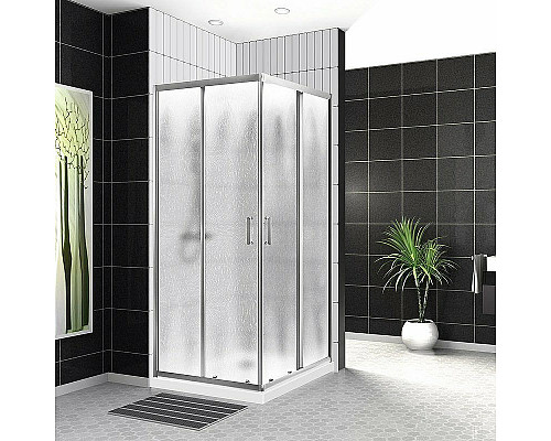 Santeh-Crystal.ru: Душевой уголок BelBagno Uno 90х90 UNO-195-A-2-90-CH-CR профиль Хром стекло шиншилла Заказать Душевой уголок BelBagno Uno 90х90 UNO-195-A-2-90-CH-CR профиль Хром стекло шиншилла в магазине сантехники Santeh-Crystal.ru