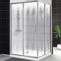 Душевой уголок BelBagno Uno 100х80 UNO-195-AH-2-100/80-CH-CR профиль Хром стекло шиншилла