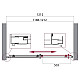 Купить Душевая дверь BelBagno Uno 120 UNO-195-BF-1-120-CH-CR профиль Хром стекло шиншилла в магазине сантехники Santeh-Crystal.ru