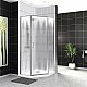 Купить Душевой уголок BelBagno Uno 90х90 UNO-195-P-1-90-CH-CR профиль Хром стекло шиншилла в магазине сантехники Santeh-Crystal.ru