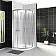 Приобрести Душевой уголок BelBagno Uno 100х100 UNO-195-R-2-100-CH-CR профиль Хром стекло шиншилла в магазине сантехники Santeh-Crystal.ru