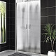 Купить Душевая дверь BelBagno Uno 110 UNO-B-2-110-CH-Cr профиль Хром стекло шиншилла в магазине сантехники Santeh-Crystal.ru