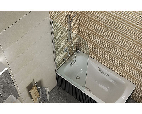 Santeh-Crystal.ru: Шторка на ванну Bravat Alfa 70 BG070.5110A-1 профиль Хром стекло прозрачное Купить Шторка на ванну Bravat Alfa 70 BG070.5110A-1 профиль Хром стекло прозрачное в магазине сантехники Santeh-Crystal.ru