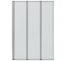 Шторка на ванну Bravat Alfa 100 BG100.5320A профиль Хром стекло прозрачное