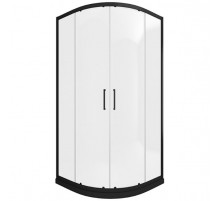 Душевой уголок Bravat Black Line 90x90 BS090.1201B профиль Черный стекло прозрачное