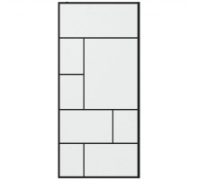 Душевая перегородка Bravat Black Line 90 BG090.6414B профиль Черный стекло прозрачное