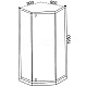 Купить Душевой уголок Cerutti SPA 90x90 C3AWD профиль Белый стекло рифленое в магазине сантехники Santeh-Crystal.ru