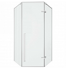 Душевой уголок Cerutti SPA 100х100 C2AW профиль Белый стекло прозрачное