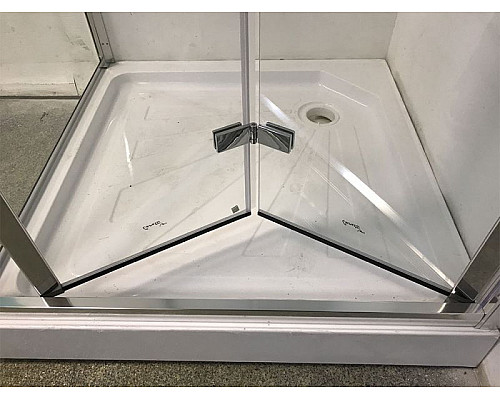 Заказать Душевой уголок Cerutti SPA Bella ZQD91T 90x90 7658 профиль Хром стекло прозрачное в магазине сантехники Santeh-Crystal.ru