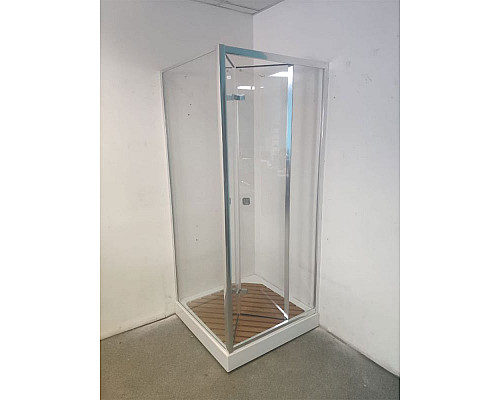 Заказать Душевой уголок Cerutti SPA Bella ZQD91T 90x90 7658 профиль Хром стекло прозрачное в магазине сантехники Santeh-Crystal.ru