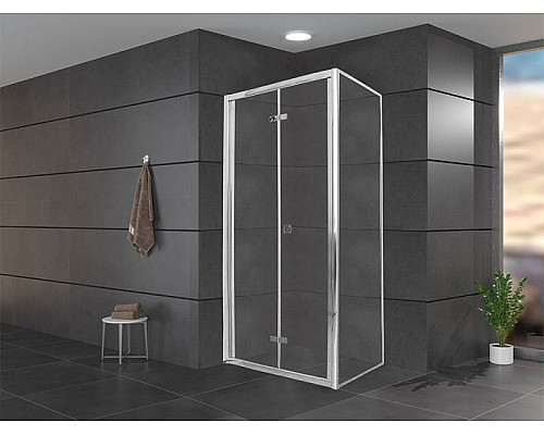 Заказать Душевой уголок Cerutti SPA Bella ZQD91T 90x90 7658 профиль Хром стекло прозрачное в магазине сантехники Santeh-Crystal.ru