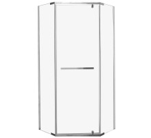 Душевой уголок Cerutti SPA Chika ZP101T 100x100 профиль Хром стекло прозрачное