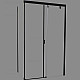 Купить Душевой уголок Cerutti SPA Marbella 120B 120x80 R 7910 профиль Черный стекло прозрачное в магазине сантехники Santeh-Crystal.ru
