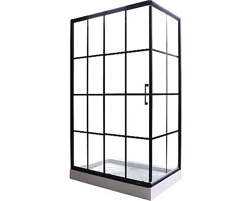Santeh-Crystal.ru: Душевой уголок Cerutti SPA Muza 120x80 профиль Черный стекло прозрачное с рисунком Приобрести Душевой уголок Cerutti SPA Muza 120x80 профиль Черный стекло прозрачное с рисунком в магазине сантехники Santeh-Crystal.ru