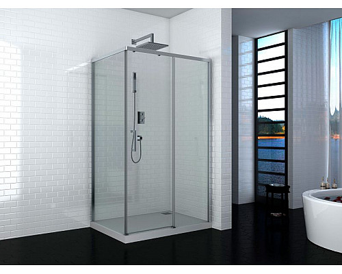 Приобрести Душевой уголок Cerutti SPA Vito 110x80 R профиль Хром стекло прозрачное в магазине сантехники Santeh-Crystal.ru