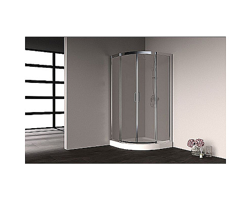 Приобрести Душевой уголок Cerutti SPA Viva 100х100 7706 профиль Хром стекло прозрачное в магазине сантехники Santeh-Crystal.ru