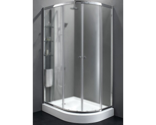 Приобрести Душевой уголок Cezares Anima 120x100 L ANIMA-W-RH-2-120/100-P-Cr-L профиль Хром стекло рифленое в магазине сантехники Santeh-Crystal.ru