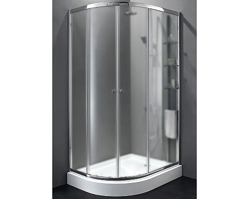 Заказать Душевой уголок Cezares Anima 120x100 R ANIMA-W-RH-2-120/100-P-Cr-R профиль Хром стекло рифленое в магазине сантехники Santeh-Crystal.ru