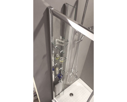 Купить Душевой уголок Cezares Anima 120x100 L ANIMA-W-RH-2-120/100-C-Cr-L профиль Хром стекло прозрачное в магазине сантехники Santeh-Crystal.ru