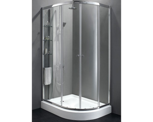 Купить Душевой уголок Cezares Anima 120x100 L ANIMA-W-RH-2-120/100-C-Cr-L профиль Хром стекло прозрачное в магазине сантехники Santeh-Crystal.ru