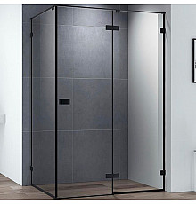 Душевой уголок Cezares Bellagio 100x80 BELLAGIO-AH-1-100/80-C-NERO профиль Черный матовый стекло прозрачное