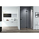 Заказать Душевая дверь Cezares Bellagio 140 BELLAGIO-B-12-140-C-NERO профиль Черный матовый стекло прозрачное в магазине сантехники Santeh-Crystal.ru