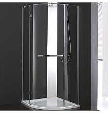 Душевой уголок Cezares Bergamo R-1 Arco 100x100 BERGAMO-W-R-1-100-ARCO-C-Cr-L-IV IV профиль Хром стекло прозрачное