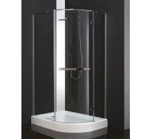 Душевой уголок Cezares BERGAMO-W-RH-1-120/100-ARCO-C-Cr-R-IV IV профиль Хром стекло прозрачное