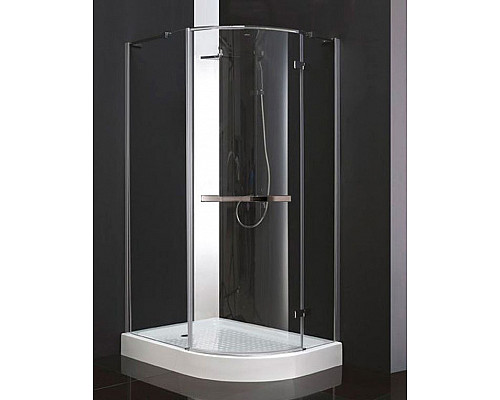 Купить Душевой уголок Cezares BERGAMO-W-RH-1-120/100-ARCO-C-Cr-R-IV IV профиль Хром стекло прозрачное в магазине сантехники Santeh-Crystal.ru