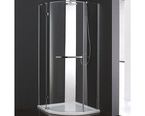 Купить Душевой уголок Cezares BERGAMO-W-RH-1-120/100-ARCO-C-Cr-R-IV IV профиль Хром стекло прозрачное в магазине сантехники Santeh-Crystal.ru